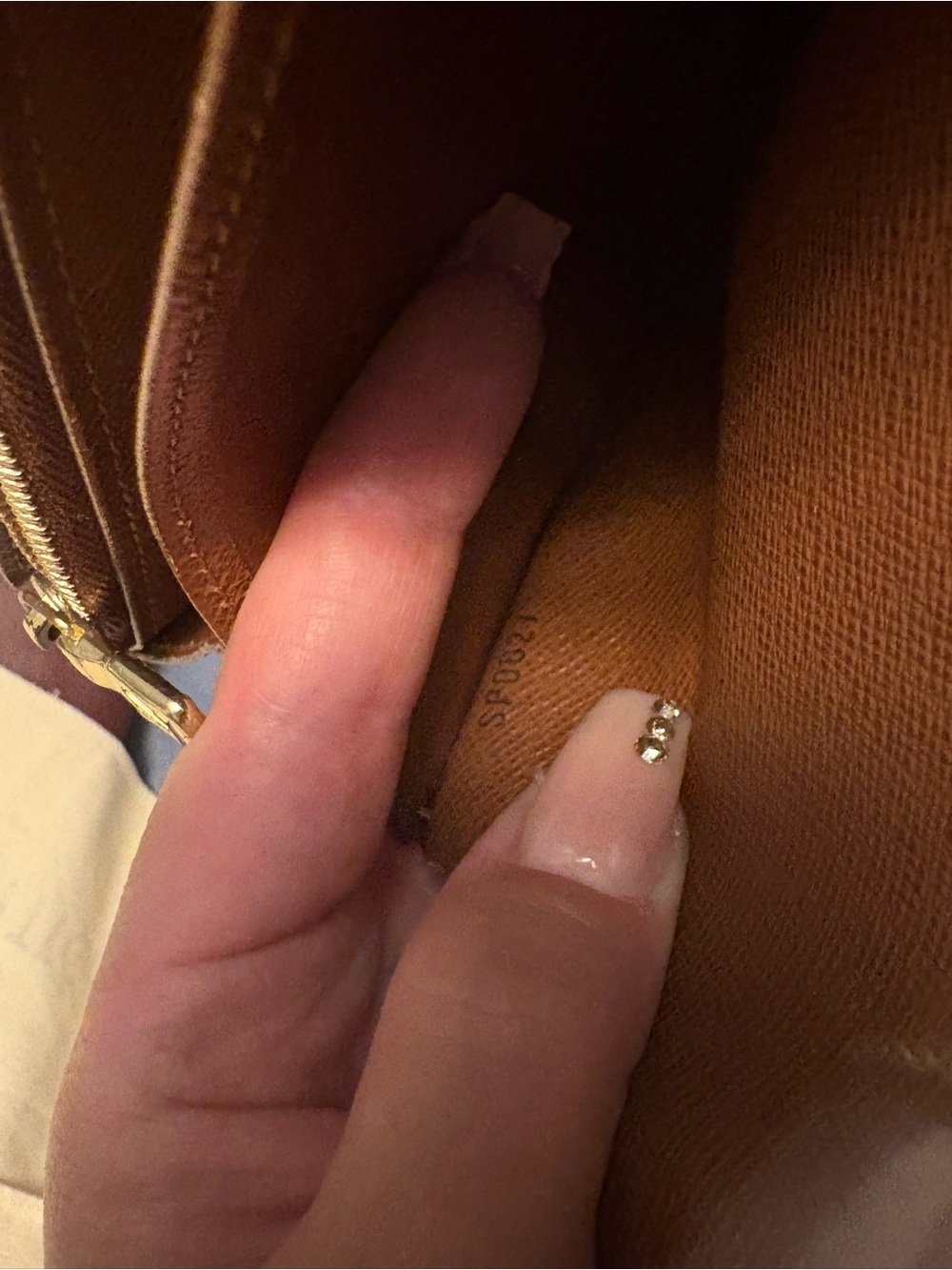 Louis Vuitton Brown & Gold Monogram Trifold Wallet - Picture 7 of 16